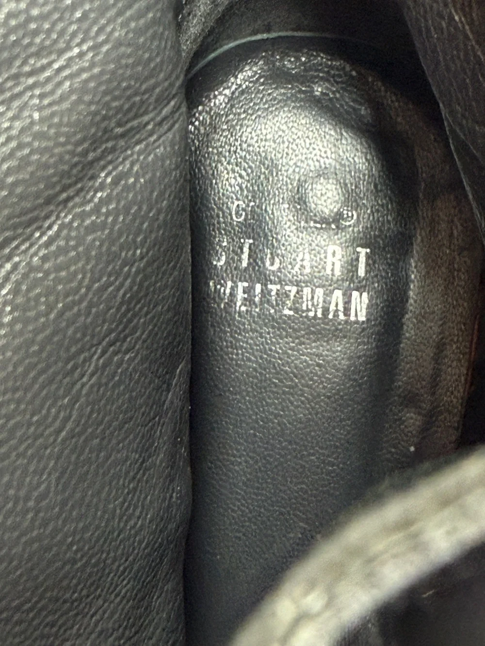 Stuart Weitzman Black Stretch Buckle Ankle Boots Square Toe 9.5 M Made Spain